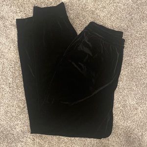 Black Gigi Parker velour pants